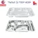 ThaiBULL model TBSS-6E304 Stainless steel tray tray 6 channels Food Tray (Stainless Stell 304) with lid (PP)