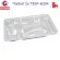 ThaiBULL model TBSS-6E304 Stainless steel tray tray 6 channels Food Tray (Stainless Stell 304) with lid (PP)