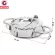 Getzhop แม่พิมพ์ พิมพ์เกี๊ยวซ่า แม่พิมพ์แสตนเลส เนื้อหนา Xucan Gyoza Mold ขนาด 7.5 cm. (Silver)