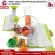 Getzhop vegetable slicer, vegetable slide, ice cream machine Multi -function 4in1 ROHE Choice Multi -function (White/Green)
