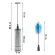Getzhop that hit milk bubbles that hit the wireless Milk Foamer with a base + cleaning brush (Silver)