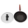 Getzhop Diamond coated pan, 30 cm, shallow bottom + PAN cover model Yiguozhijun - (Red)