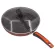 Getzhop Diamond coated pan, 30 cm, shallow bottom + PAN cover model Yiguozhijun - (Red)