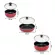 Getzhop Teflon Pot 6-piece Delicious Special Set kitchen set, JF-LO7-6 (Red)