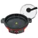 LIVEN ELECTRIC POT Electric Sukiyaki pot Multipurpose Multi-function model JG-J3501 (Black/Red)
