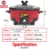 Mickey Mouse Royal Star Electric Pot, Sallo pot, electric boiler, electric stove, model RSD-100A2 (red)