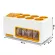GetZhop กล่องเก็บเครื่องปรุง ABS Kitchen Organizer MultiFunctional – White/Gold