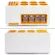 GetZhop กล่องเก็บเครื่องปรุง ABS Kitchen Organizer MultiFunctional – White/Gold