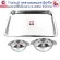 Zebra, stainless steel bowl, bowl, soup, with a lid with a tray used in the zebra hospital, 12 cm, 14 cm and 40.5 cm (SUS 304)