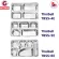 Thaibull ถาดอาหาร ถาดใส่อาหาร ถาดหลุมสแตนเลส 6 ช่อง พร้อมฝาปิด Food tray TBSS-6E (Stainless Stell 304) รุ่นใหญ่! แถมฟรี! อุปกรณ์เสริม