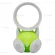 พัดลมไร้ใบพัด USB ตัวการ์ตูน รุ่น มีลำโพง (สีเขียว)