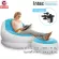 Intex โซฟาเป่าลมเบาะวางขา โซฟา เบาะนั่ง (สีขาว/ฟ้า) แถมฟรี! ที่สูบลม