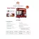 House Worth Food Mixer Mixer 4L Mixer 4L Mixer HW-FM06R (Red)