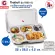 ThaiBULL, food tray, stainless steel tray, 5 holes with stainless steel lid TBSS-5L (Stainless Stell 304)