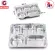ThaiBULL, food tray, stainless steel tray, 5 holes with stainless steel lid TBSS-5L (Stainless Stell 304)