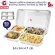 Thaibull ถาดอาหาร ถาดหลุมสแตนเลส ถาดพร้อมฝาปิด Food tray BigSize รุ่น TBSS-4E (Stainless Stell 304) รุ่นไม่มีของแถม
