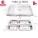 Thaibull ถาดอาหาร ถาดหลุมสแตนเลส ถาดพร้อมฝาปิด Food tray BigSize รุ่น TBSS-4E (Stainless Stell 304) รุ่นไม่มีของแถม