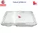 ถาดอาหารสแตนเลส 5 ช่อง พร้อมฝาปิด Thaibull (Stainless Stell 304) รุ่น TBSS-5E