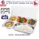 ThaiBULL Stainless Steel Stainless Steel Tray, 5 hole tray tray with Food Tray (Stainless Stell 304) TBSS-5E304CY