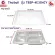 ThaiBULL Stainless steel tray tray Food tray with PP Food Tray Bigsize TBSP-4E304CY (Stainless Stell 304)