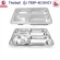ThaiBULL Stainless steel tray tray Food tray with PP Food Tray Bigsize TBSP-4E304CY (Stainless Stell 304)