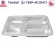 ThaiBULL Stainless steel tray tray Food tray with PP Food Tray Bigsize TBSP-4E304CY (Stainless Stell 304)