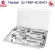 ThaiBULL Stainless steel tray tray Food tray with PP Food Tray Bigsize TBSP-4E304CY (Stainless Stell 304)