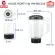 House Worth HW-BDC21B Spinning Machine 1.5 liters of chili grinder