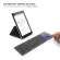 Becao Mini Foldable Keyboard Bluetooth คีย์บอร์ดไร้สายแบบพับได้พร้อมทัชแพดสำหรับ Windows, Android, Ios Tablet Ipad Phone