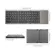 Becao Mini Foldable Keyboard Bluetooth คีย์บอร์ดไร้สายแบบพับได้พร้อมทัชแพดสำหรับ Windows, Android, Ios Tablet Ipad Phone