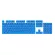 Keycap (Key Cap) CORSAIR PBT DOUBLE SHOT PRO MOD KIT ELGATO (Blue) (US) (CH-9911030-NA)
