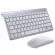 2.4g Wireless Keyboard and Mouse Protable Mini Keyboard Mouse Combo Set for Notebook LAP MAC DESK PC Computer Smart TV PS4