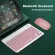 Bluetooth Pink Keyboard Mouse Combo Set For Ipad Surface Tablet Lap Wireless Silent Keyboard Mute Mini Size Keyboard Mouse