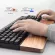 Walnut Wooden Mechanical Keyboard Wrist Rest Pad with Anti-Slip Mat Ergonomic Palmrest Gaming Support Hand Pad 67 87 Keys