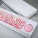 Mofii Wireless Keyboard and Mouse Ergonomic Notebook Home Office USB Keyboard Optical Mouse Mixed Color Version