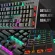 HP GK100F, real keyboard, mechanical, backlight, backlight, keyboard 104, Anti-Key LED keyboard, adjustable for PC Office Home