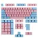 Feker 111 Keys Pinkblue Matching Keycap Oem Profile Abs Backlit Transparent Pbt Keycaps For Mechanical Keyboard