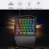 InKer Gaming Keyboard One-Handdddddd Mechanical Keyboard LED Mini Keypad for Mobile Game PC PS4 LOL Games