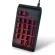 Three Colors RGB Backlit USB Wired Keyboard Waterproof NUMERIC Keypad Mini Numpad Multi-Functional Digital Keys