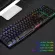 Gaming Mechanical Keyboard GK50 Wired Mechanical Gaming Keyboard Floating Cap Waterproof Rainbow for Game Lap PC