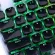 Black Low Profile Keycaps for Mechanical Keyboard Crystal Edge Black with Key Caps Puller Hard Plastic 104 Keys US Layout