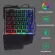One-Handd Gaming Keyboard Mechanical Ergonomic Game Keypad 35KEYS LED Backlit Mobile Phone Ergonomic Keyboard