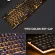 New Gk50 Wired Mechanical Gaming Keyboard Floating Cap Waterproof Rainbow Backlight Usb 104 Keycaps Computer Game Keyboards
