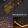 New GK50 Wired Mechanical Gaming Keyboard Floating Cap Waterproof Rainbow Backlight USB 104 Keycaps Computer Game Keyboards