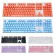 Mechanical Keyboard 104 Doubleshot ABS SPACEBAR Keycaps Blank Keycaps for Cherry Mx Mechanical Keyboard Key Cap Switches Keycap