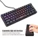 Backlight Keyboard Mechanical Keyboard Gaming 61keys Backlit Ergonomic Usb Wired Keyboard Single Light Breathing For Pc