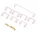 Pcb Mounted Screw-In Clear Gold Plated Cherry Stabilizers Satellite Axis 6.25u 2u For Mechanical Keyboard Modifier Keys