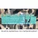 Grey-White Three Color Keyboard Freely Individualized Blue White Pbt Key Cap Anti-Sweat And Light Transmission Machine 104 Key