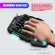 One-Handed Gaming Keyboard Mechanical Ergonomic Mini Game Keypad 35keys Led Backlit Portable