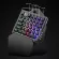 One-Handd Gaming Keyboard RGB Backlit Mechanical Keyboard Mini Gaming Keypad Ergonomic for Gamer Lap Desk PC Computer